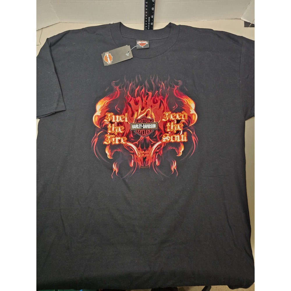 NWT Harley-Davidson Fuelthe Fire Feed The Soul TShirt XL French Riviera